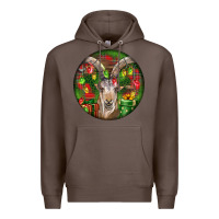 Coffee Spanish Goat Christmas Ornament Premium Hoodie - LillyAllenDesigns