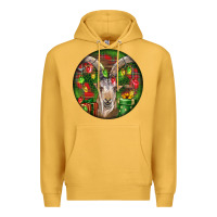 Mustard Spanish Goat Christmas Ornament Premium Hoodie - LillyAllenDesigns