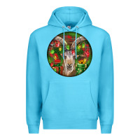 Ocean Blue Spanish Goat Christmas Ornament Premium Hoodie - LillyAllenDesigns