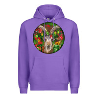Purple Spanish Goat Christmas Ornament Premium Hoodie - LillyAllenDesigns