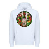 White Spanish Goat Christmas Ornament Premium Hoodie - LillyAllenDesigns