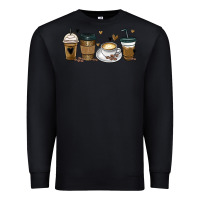 Black coffee latte coffee cups Premium Sweatshirt - MaliasSmallBusiness