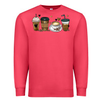 Cardinal coffee latte coffee cups Premium Sweatshirt - MaliasSmallBusiness