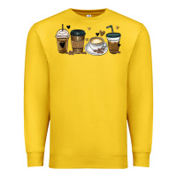 Lemon coffee latte coffee cups Premium Sweatshirt - MaliasSmallBusiness