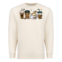 Sandshell coffee latte coffee cups Premium Sweatshirt - MaliasSmallBusiness