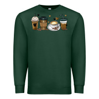 Sports Green coffee latte coffee cups Premium Sweatshirt - MaliasSmallBusiness