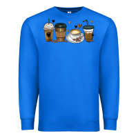 True Royal coffee latte coffee cups Premium Sweatshirt - MaliasSmallBusiness