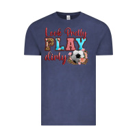 Vintage Denim look pretty play dirty soccer Vintage Tee - HRA Design Shop