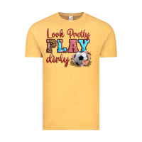 Vintage Mustard look pretty play dirty soccer Vintage Tee - HRA Design Shop