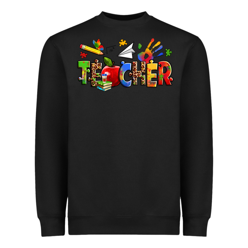 Autism Teacher Heavyweight Sweatshirt by Zillion Design Studio | Teevron
