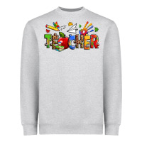Heather Grey autism teacher Heavyweight Sweatshirt - Zillion Design Studio