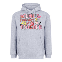 Heather Grey cupid's favorite teacher Heavyweight Hoodie - MaliasSmallBusiness