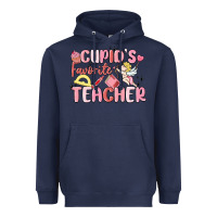 Navy cupid's favorite teacher Heavyweight Hoodie - MaliasSmallBusiness
