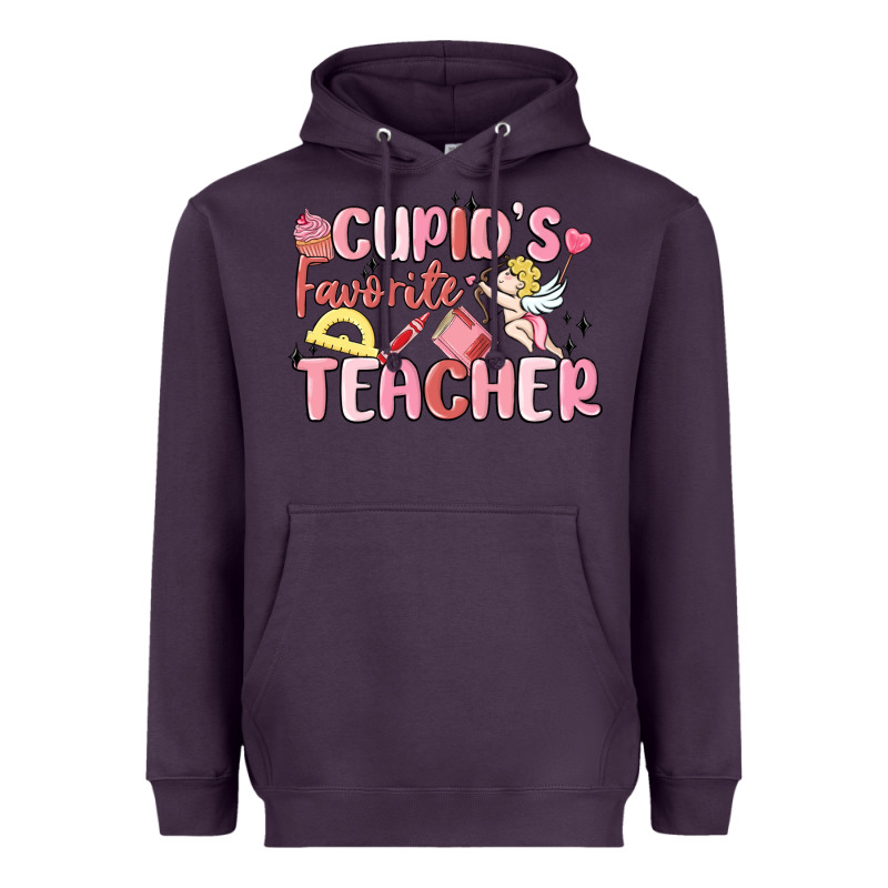 Cupid's Favorite Teacher Heavyweight Hoodie by MaliasSmallBusiness | Teevron