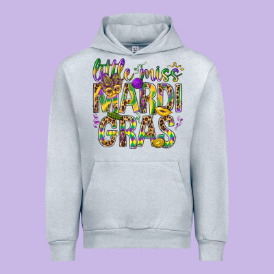 Little Miss Mardi Gras Urban Hoodie Designed By Nancycooperartshop