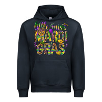 Navy Little miss Mardi Gras Urban Hoodie - NancyCooperArtShop
