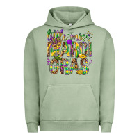 Pigment Oil Green Little miss Mardi Gras Urban Hoodie - NancyCooperArtShop