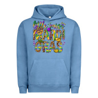 Pigment Pebble Blue Little miss Mardi Gras Urban Hoodie - NancyCooperArtShop