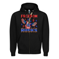 Black freedom rocks Zipper Hoodie - NancyCooperArtShop