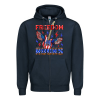 Navy freedom rocks Zipper Hoodie - NancyCooperArtShop