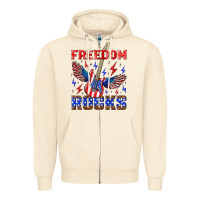 Sandshell freedom rocks Zipper Hoodie - NancyCooperArtShop