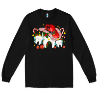 Black dental Christmas teeth and candies Long Sleeve Tee - AdoDesignShop
