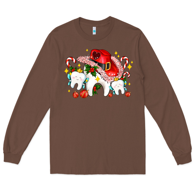 Dental Christmas Teeth And Candies Long Sleeve Tee by AdoDesignShop | Teevron