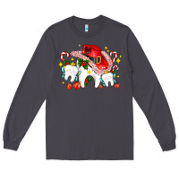 Smoke dental Christmas teeth and candies Long Sleeve Tee - AdoDesignShop