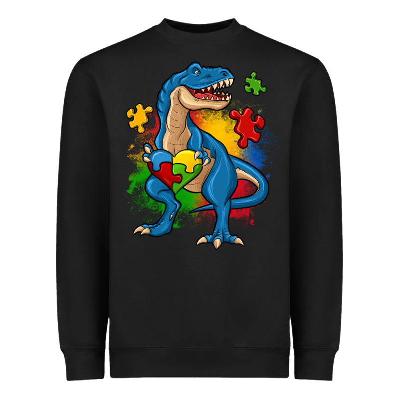 Autism Trex Heavyweight Sweatshirt by Zillion Design Studio | Teevron