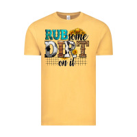 Vintage Mustard rub some dirt on it soccer Vintage Tee - HRA Design Shop