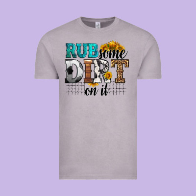 Rub Some Dirt On It Soccer Vintage Tee Designed By Hra Design Shop