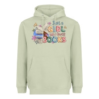 Matcha just a girl who loves books Heavyweight Hoodie - MaliasSmallBusiness