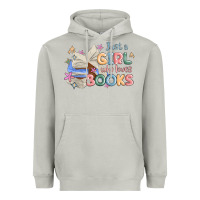 Moon Dust just a girl who loves books Heavyweight Hoodie - MaliasSmallBusiness