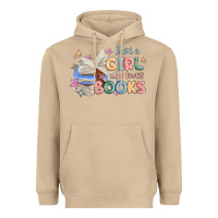 Mushroom just a girl who loves books Heavyweight Hoodie - MaliasSmallBusiness