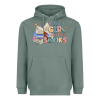 Sage just a girl who loves books Heavyweight Hoodie - MaliasSmallBusiness