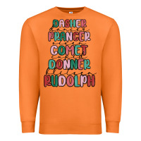 Carrot dasher dancer prancer vixer comet cupid donner bli Premium Sweatshirt - MaliasSmallBusiness