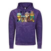 Cloud Purple pet groomer coffee cups Vintage Hoodie - Zillion Design Studio