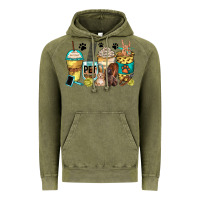 Vintage Olive pet groomer coffee cups Vintage Hoodie - Zillion Design Studio