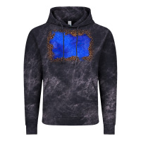 Cloud Black gemstone blue leopard background Vintage Hoodie - JahusDesignShop