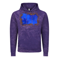 Cloud Purple gemstone blue leopard background Vintage Hoodie - JahusDesignShop