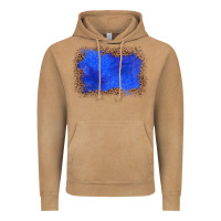 Vintage Camel gemstone blue leopard background Vintage Hoodie - JahusDesignShop
