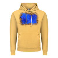 Vintage Mustard gemstone blue leopard background Vintage Hoodie - JahusDesignShop