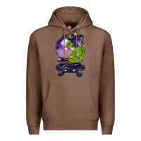 Chestnut Halloween Frog With Crystal Ball Premium Hoodie - LillyAllenDesigns