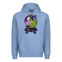 Colony Blue Halloween Frog With Crystal Ball Premium Hoodie - LillyAllenDesigns