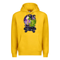 Lemon Halloween Frog With Crystal Ball Premium Hoodie - LillyAllenDesigns