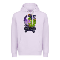 Lilac Halloween Frog With Crystal Ball Premium Hoodie - LillyAllenDesigns