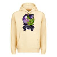 Pina Colada Halloween Frog With Crystal Ball Premium Hoodie - LillyAllenDesigns