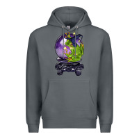 Rock Halloween Frog With Crystal Ball Premium Hoodie - LillyAllenDesigns