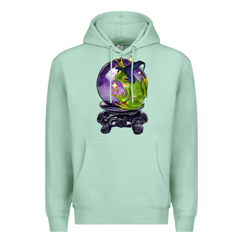 Halloween Frog With Crystal Ball Premium Hoodie by LillyAllenDesigns | Teevron