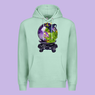 Halloween Frog With Crystal Ball Premium Hoodie Designed By Lillyallendesigns